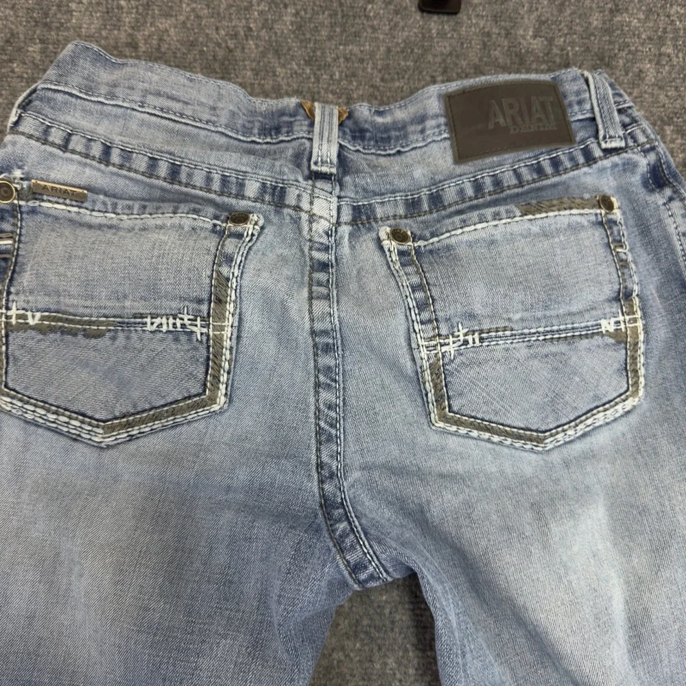 Ariat M2 Relaxed Bootcut Jeans Western Denim Blue Size 33x36